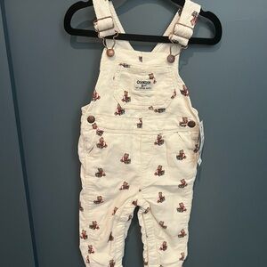 Oshkosh B’Gosh Overalls Reissue Bear Corduroy 9 Months New